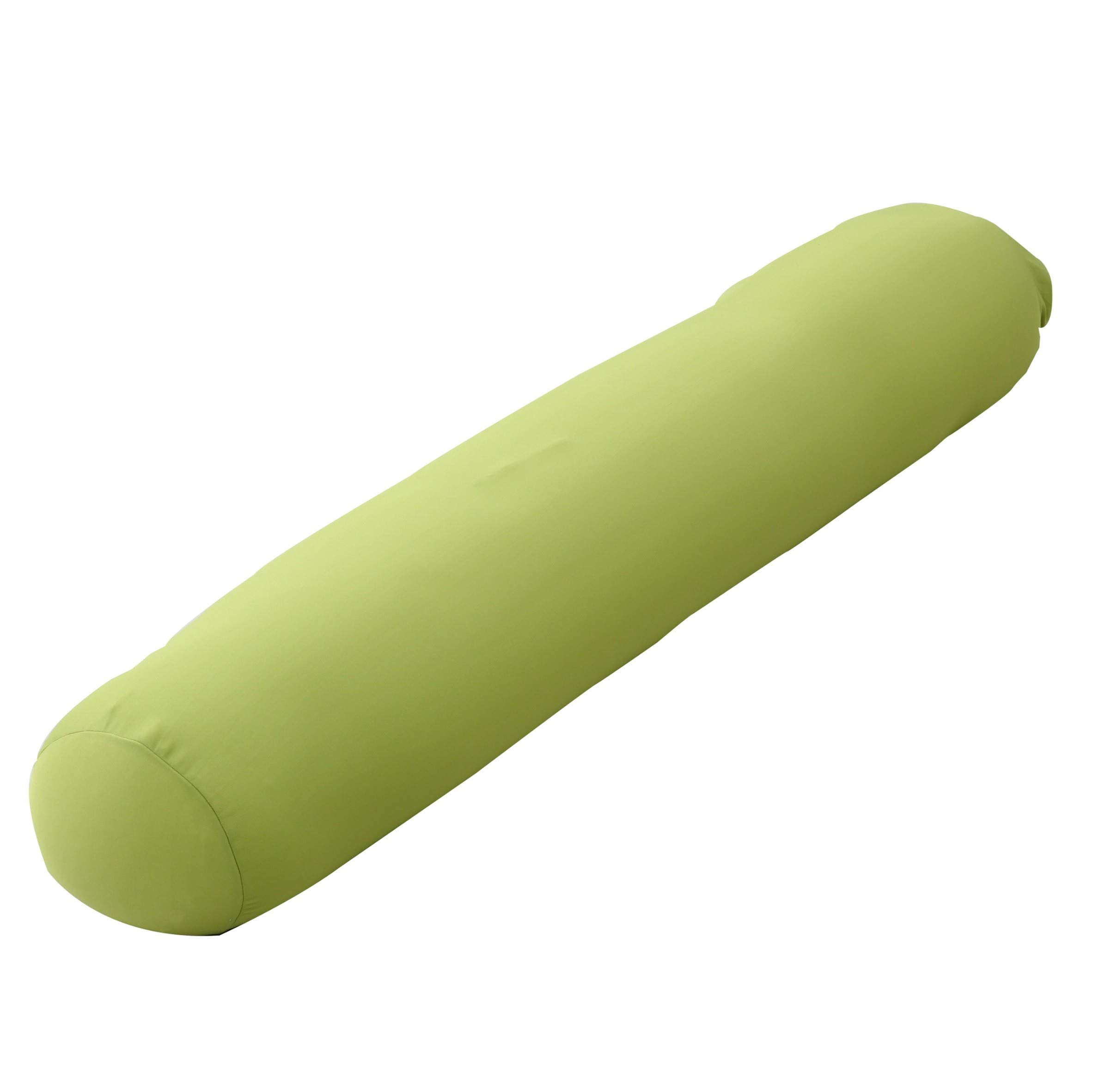 

Yamazen Bead Cushion (Hugging Pillow), 120cm Long x 20cm Diameter, Maternity Cushion with Washable Cover and Bead Inlet, Green, BS12-12020(GR)