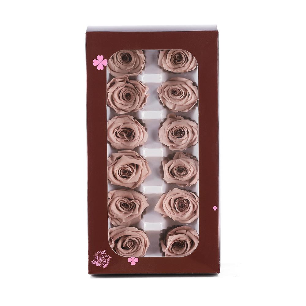 Eternal Flower Gift Box Set 2-6cm Handmade Rose Decorative Flowers, DIY Gift Flower Box