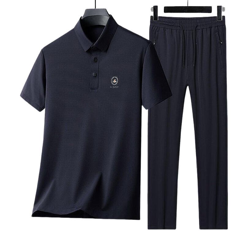 Men's Ice Silk Casual Summer Set