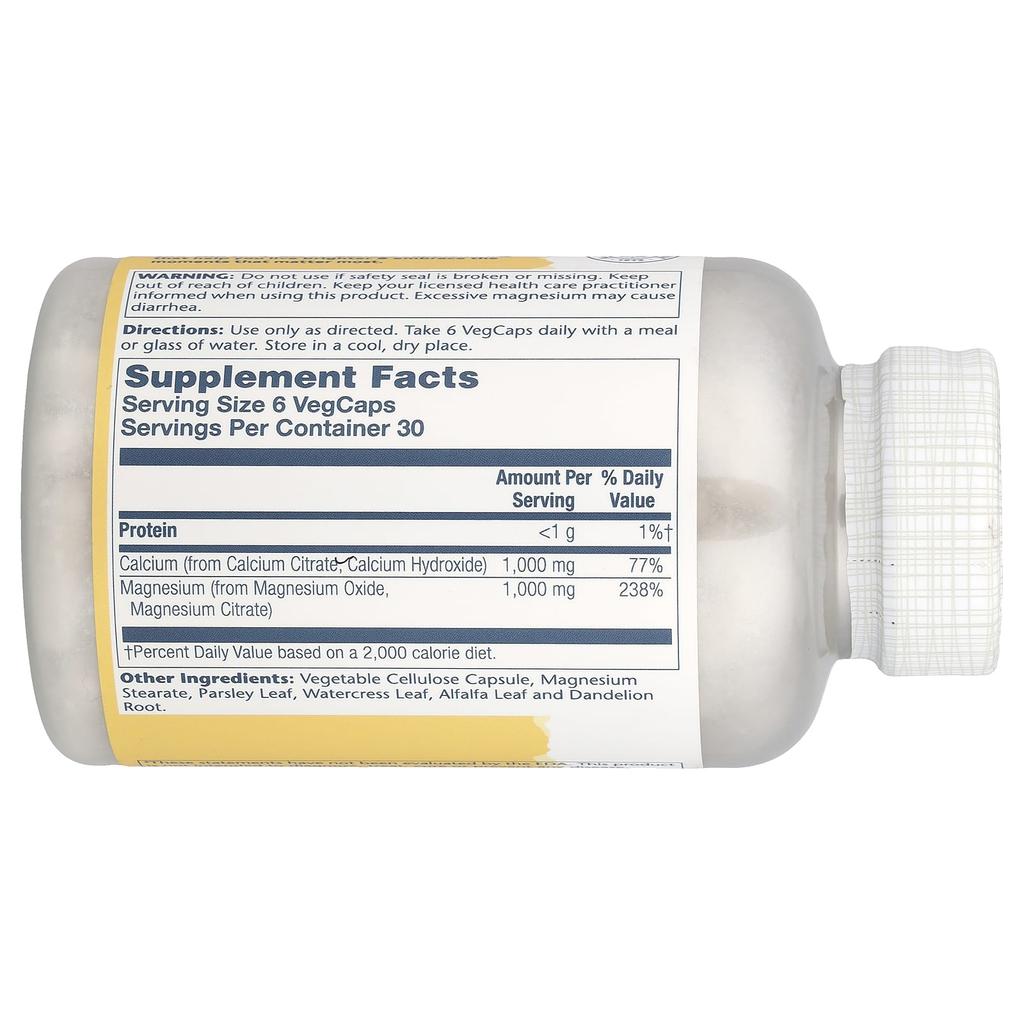 Calcium-Magnesium Citrate, 1:1 Ratio, 180 Veggie Caps