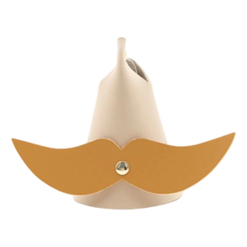 Mustache Shaped PU Leather Glasses Stand Holder For Desk Decoration Stable Support For Sunglasses Reading Glasses