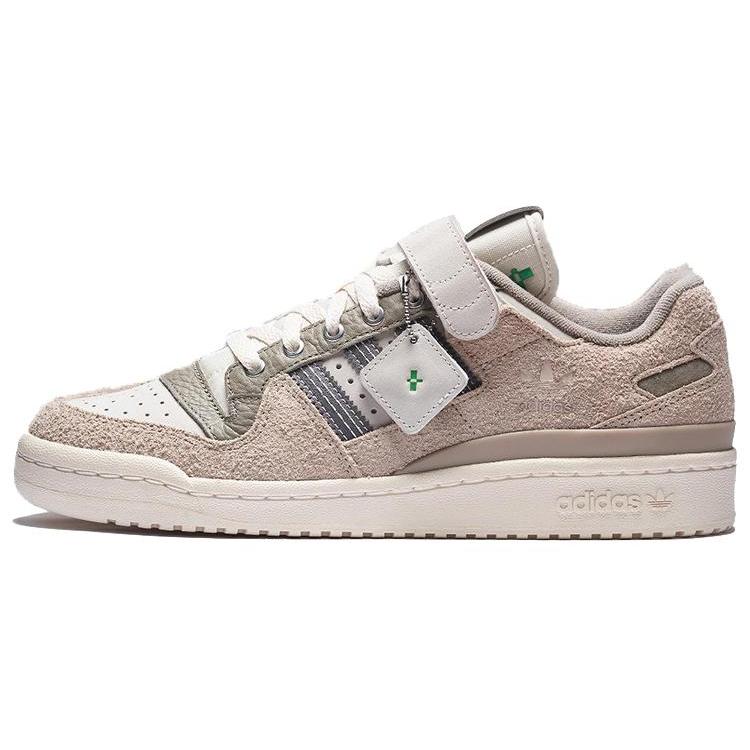 

FOSS x Adidas Originals FORUM 84 LOW Comfortable Abrasion Resistant Low top Skateboard Shoes Unisex Gray White IE0026(S-BOX) 43⅓