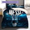 Povlečení s motivem Lionela Messi Domácí dekorace Narozeninový dárek (1 * povlak na peřinu + 2 * povlak na polštář, bez jádra),merchandise pro fanoušky.