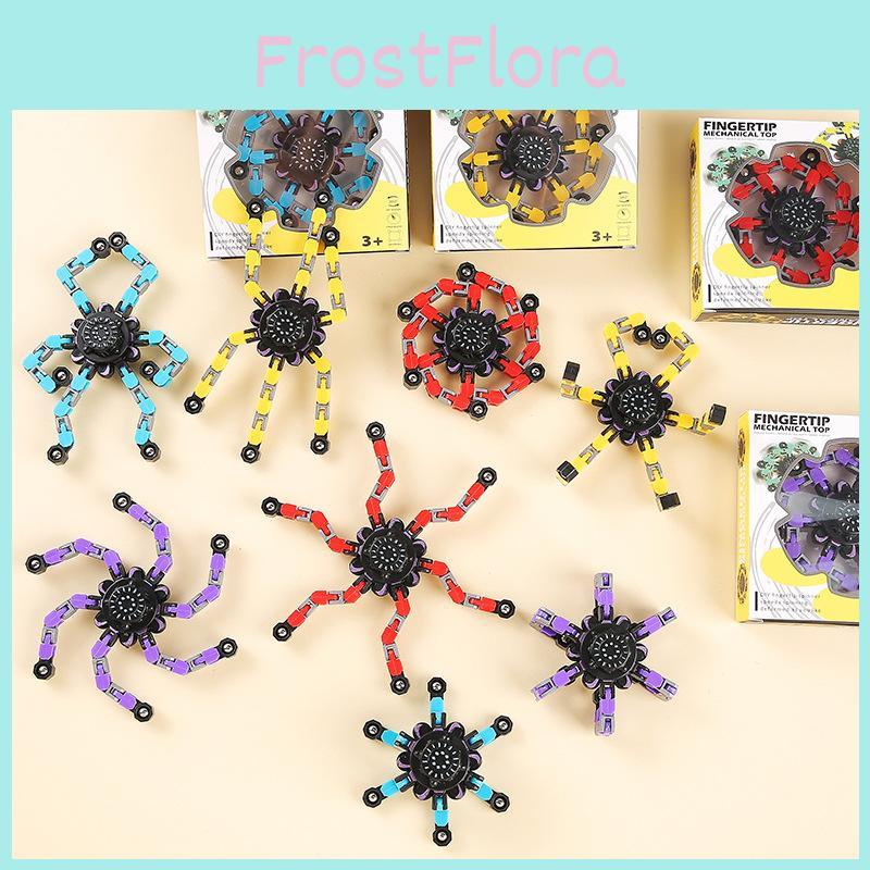 Cartoon Mechanical Deformation Mecha Chain Finger Gyro Children Toys For Stress Relief And Fidget Fun