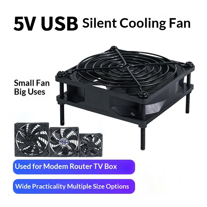 Wireless Silent Cooling Fan For Android Tv Box Router Pc Set Top Box Usb Power Mini Cooler