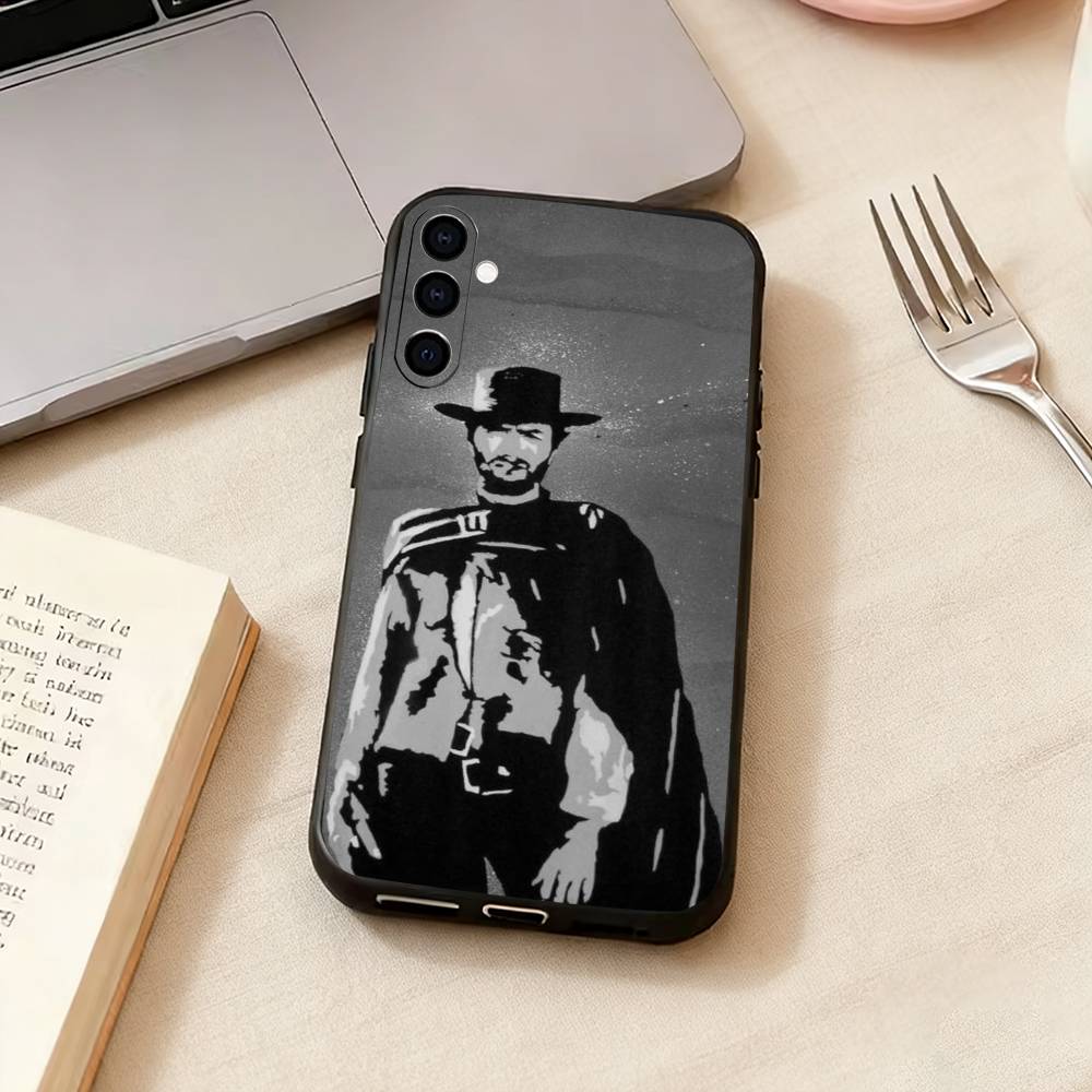 Clint Eastwood Graphic-c Phone Case Black Silicone Soft For Samsung Galaxy A73,A72,A71,A70,A53,A52,A51