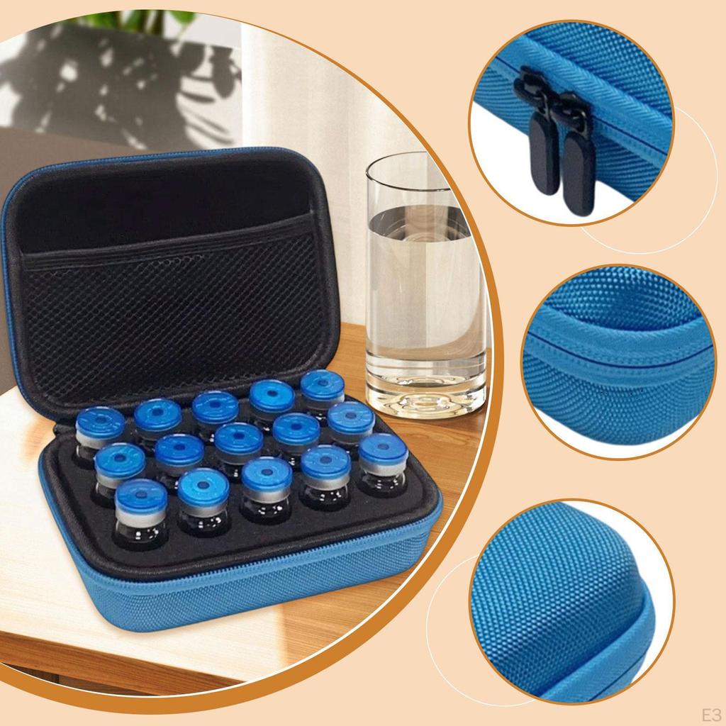 Insulin Travel Case, Cooling Bag Carrying with Zipper Protable Protector Vial Organizer