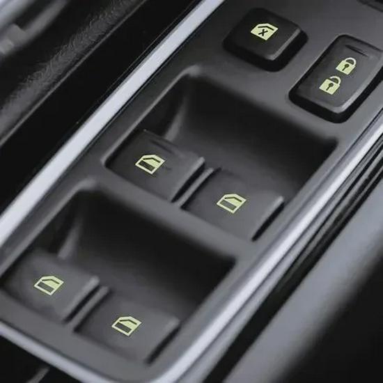 Car Window Lifter Fluorescent Sticker - Luminous Glass Switch Button Decal