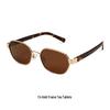 Retro Square Frame Slimming Sunglasses for Women - Anti-UV High-End Design