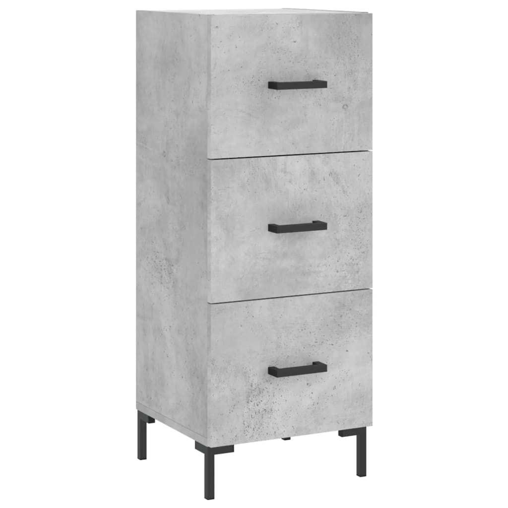 Highboard Concrete Grey 34.5 x 34 x 180 cm Particleboard