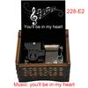 You'll Be In My Heart Wooden Music Box Mechanical Movement Special Cute Wooden Friends Family Christmas Gift