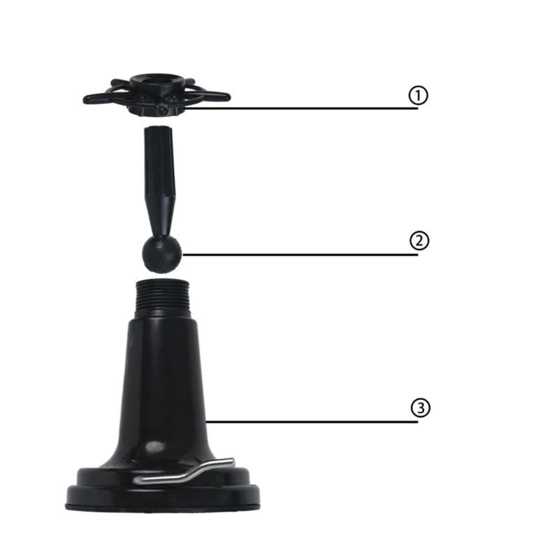 Toolless Installation Suction Cup Wig Stand Base ABS Universal for Hairdresser Practice Braiding Styling