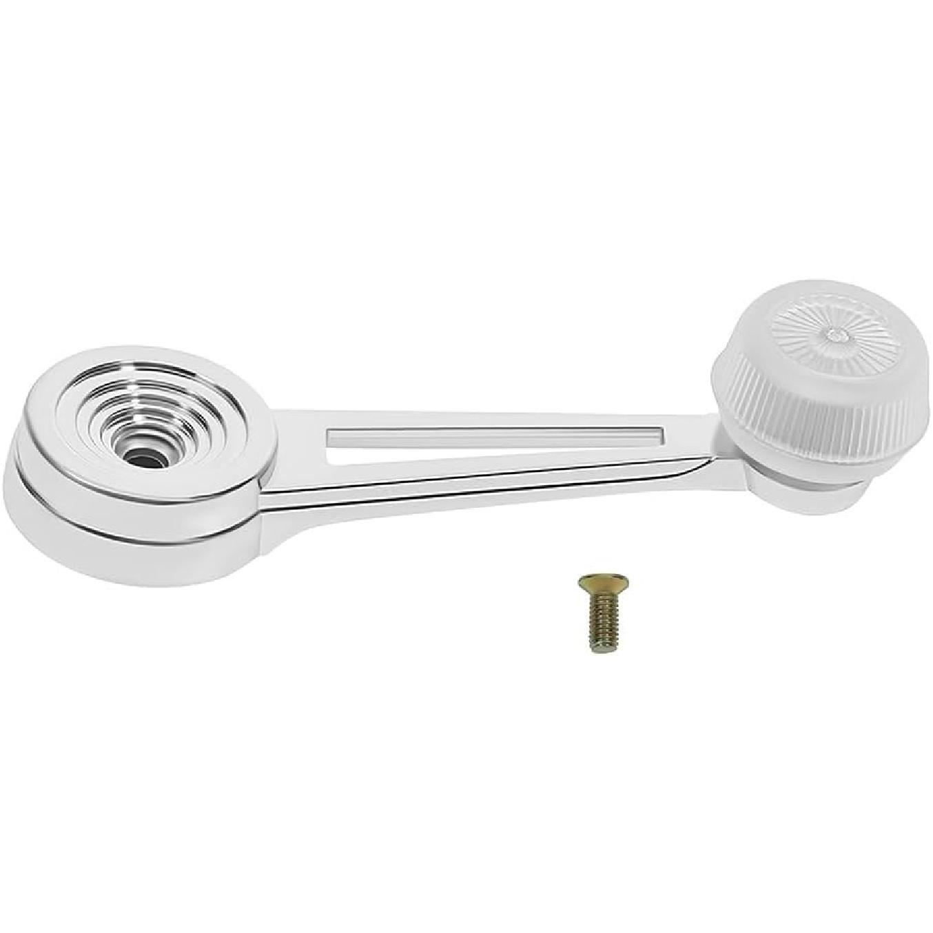 

OCPTY Interior Window Crank Handle Replacement fit for Ford Pickup Truck for Bronco Chrome/Black D4TZ-1023342-A 512618