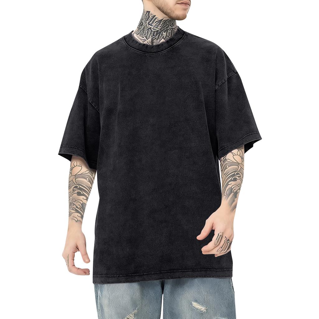 Men's Round Neck T-Shirt Casual Sports Short-Sleeve Top