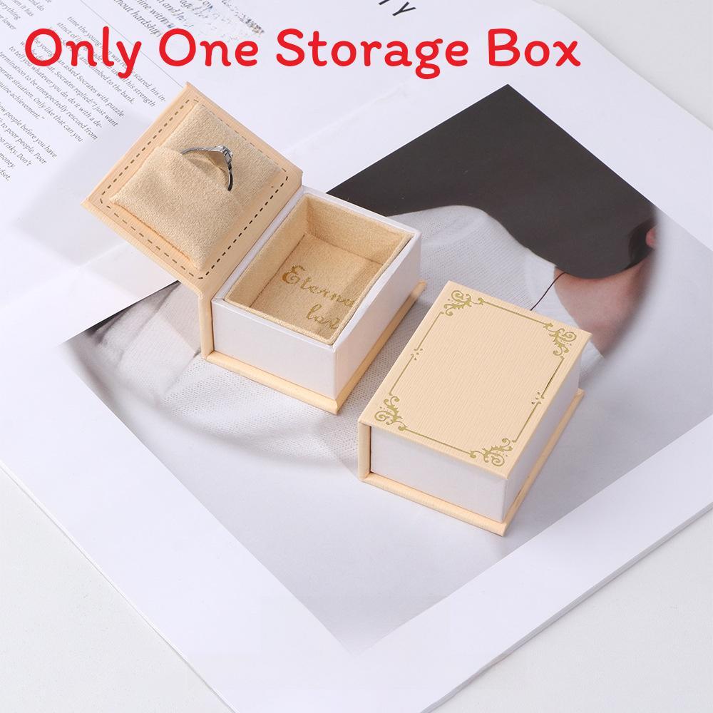 Style Jewelry Gift Box With Flip Cover For Ring Packaging And Storage