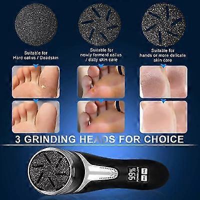 New Electric Foot Grinder with LCD Display for Removing Dead Skin and Calluses