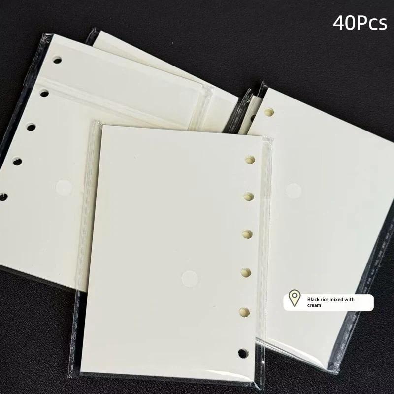 Polka Dot Cute Canvas Notebook Retro Design Snap Closure Cartoon Photo Insert for Coffee Shop Casual Writing
