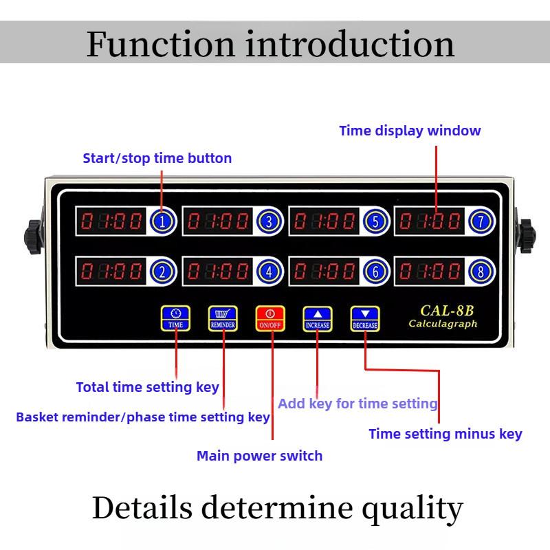 Timer Commerciale Multicanale Dispositivo di Promemoria per Cucina Attrezzatura Timer per Ristorante di Hamburger e Pollo Fritto