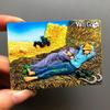 Cartoon Van Gogh resin refrigerator paste fridge magnet magnetic paste creative 3d refrigerator room decoration collection gifts