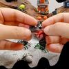 Resin Craft Micro Landscape Ghost  House Statue Cartoon Miniatures Pumpkin Ornaments  Car Ornament