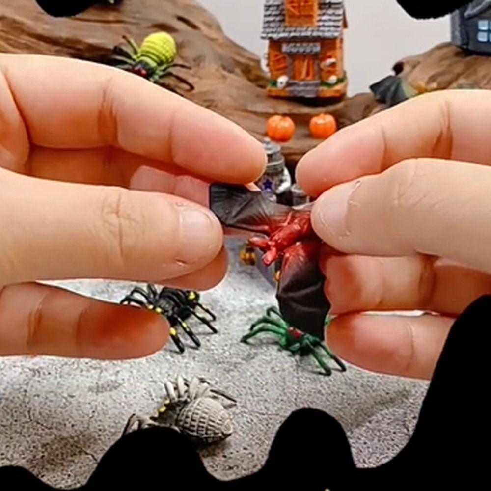 Resin Craft Micro Landscape Ghost House Statue Cartoon Miniatures Pumpkin Ornaments Car Ornament