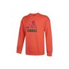adidas Story Sweatshirt mit großem Logoprint Herren Sweatshirt Orange-Rot H39215