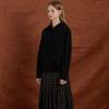 BCBG Wool Knit Hoodie Zip Up B5w9k101