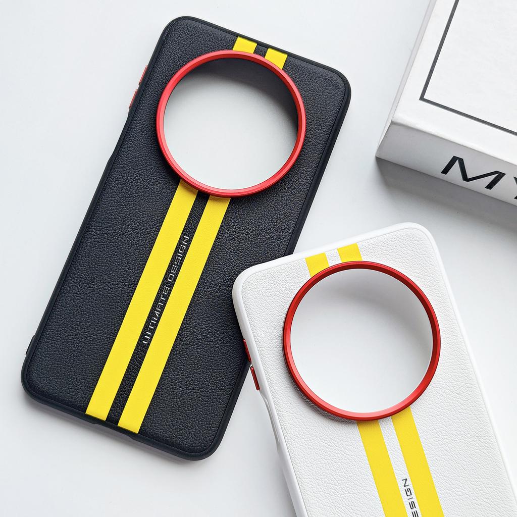 For Huawei Mate 80 Pro Max RS Case PU Leather Skin Friendly Contrast Color Keys Lens Frame Protective Back Soft Cover