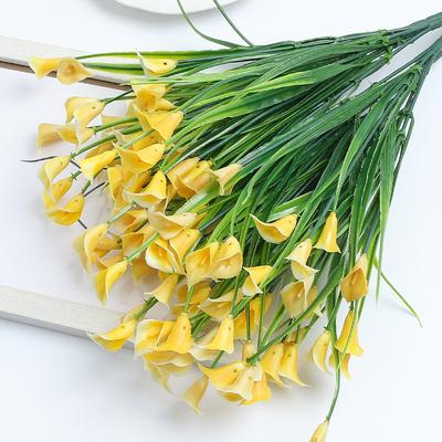 Artificial Calla Lily Bouquet 33cm Flowers Heads for Home Room Decor Garden Outdoor Vase Flower Mother's Day Wedding Decoration