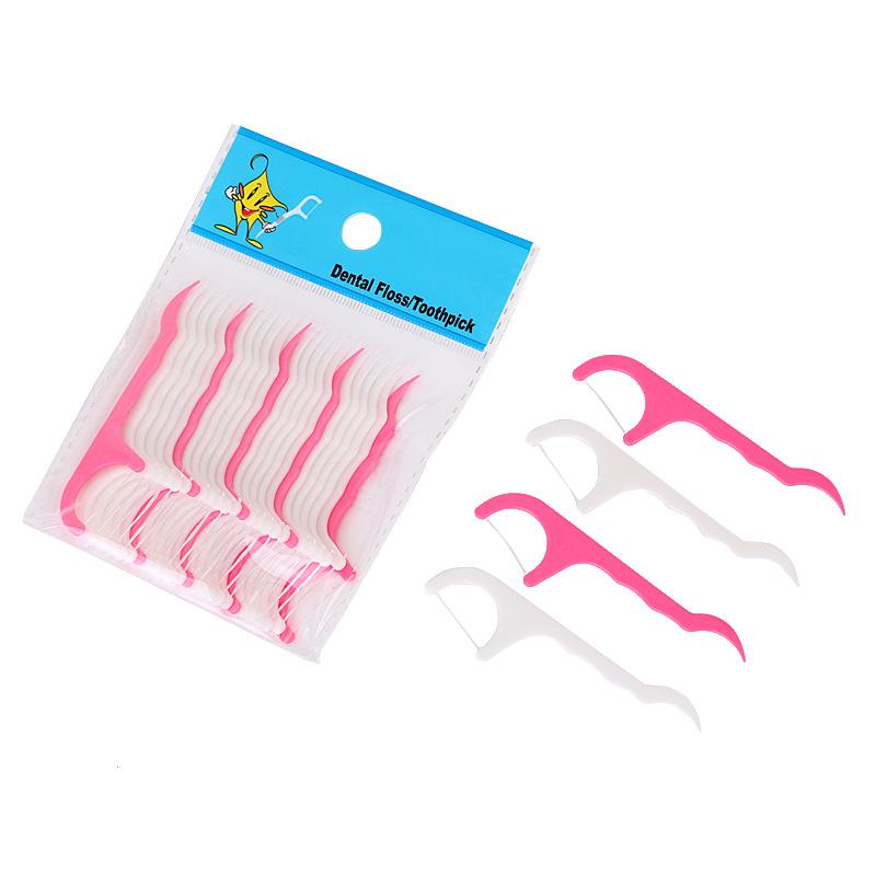 Barra di filo interdentale monouso Filo interdentale Bastoncino per la pulizia dei denti Bastoncini per la pulizia dei denti 20 pezzi da 25 pezzi