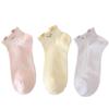Girls' Cute Cartoon Ear Socks - Spring/Summer Thin Cotton Short Sports Style