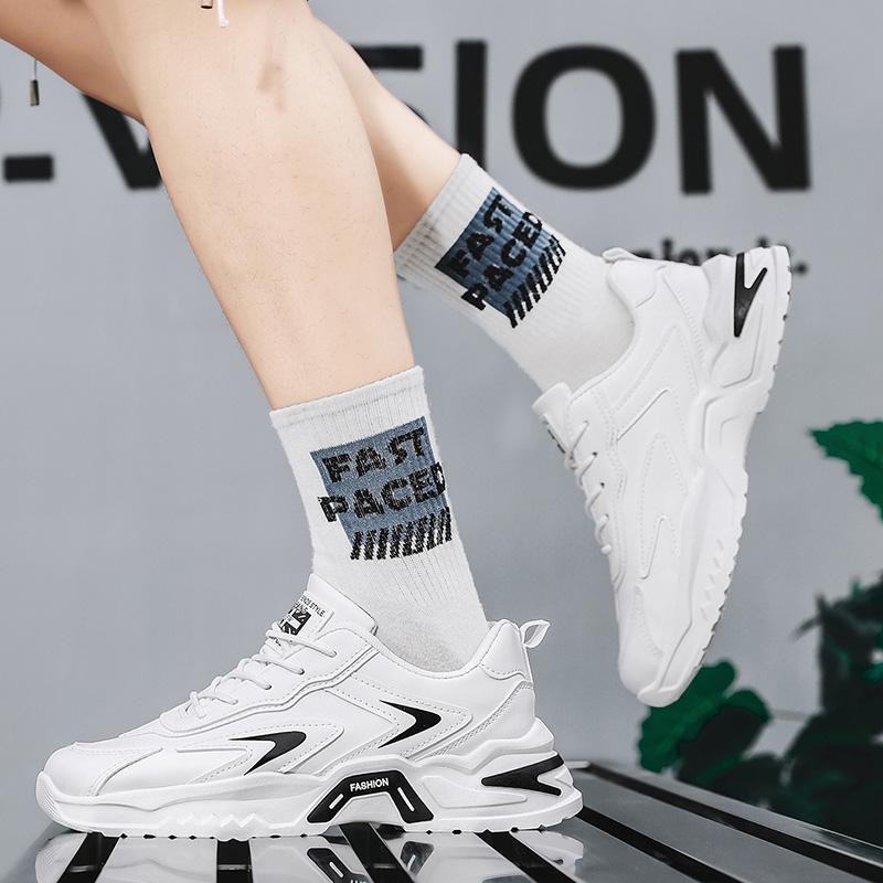 Men's Thick Sole Casual Sports Shoes Summer New Soft Sole Non-slip Outdoor Running Shoes Fashion Student Sneakers Walking Shoes