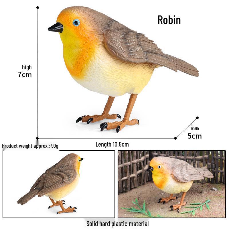 Children s Educational Flying Bird Model: Robin & Sparrow Garden Decoration