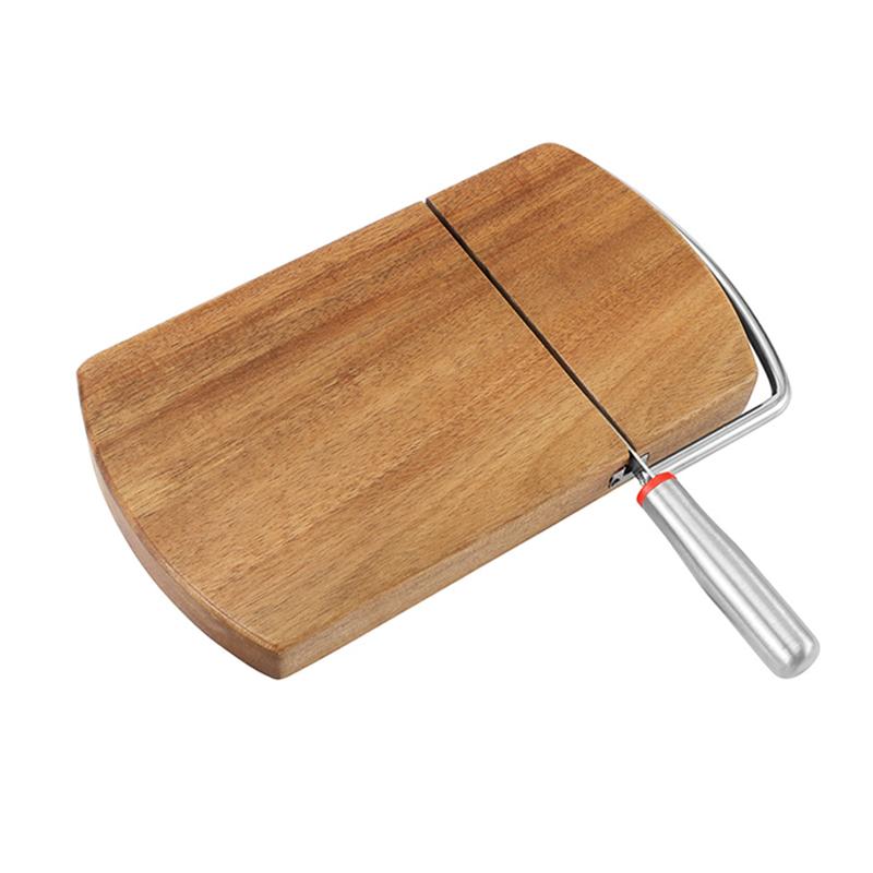

Wooden Cheese Slicer Multifunctional For Block Cheese Butter Ham Vegetables And Fruits. Easy To Clean And Slice Kitchen Tools
