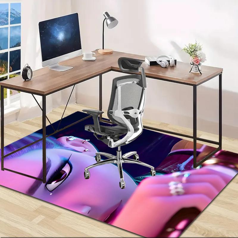 1pc KPop Demon Hunters RUMI1 Design Area Rug - Non-Slip, Soft & Cozy Floor Mat for Living Room, Bedroom, Office - Indoor/Outdoor Decorative Carpet