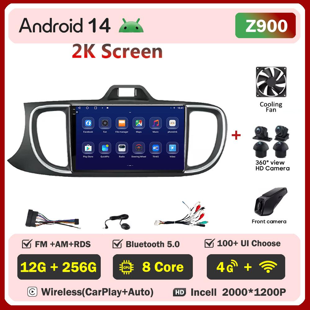 For KIA PEGAS 2018-2019 Car Radio Player Car Carplay Screen Autoradio Mirror Link Car Intelligent Systems Touch Screen DSP RDS