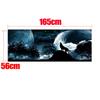 165x56cm Rear Window Sticker Night Wolf Howling Moon Decal For Pickup SUV Truck
