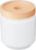 Ishimaru Tougei Hasami Ware Wooden Lid Canister Storage Container, Large, Approx. 450ml, White, Made In Japan, 112239 741