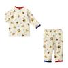 Long Room Made In All Over Open Ivory [MIKI HOUSE] Pajamas, Sleeves, Wear, Japan, Pattern, Bear, Front, Boys, Girls, Babies, Kids, Children's