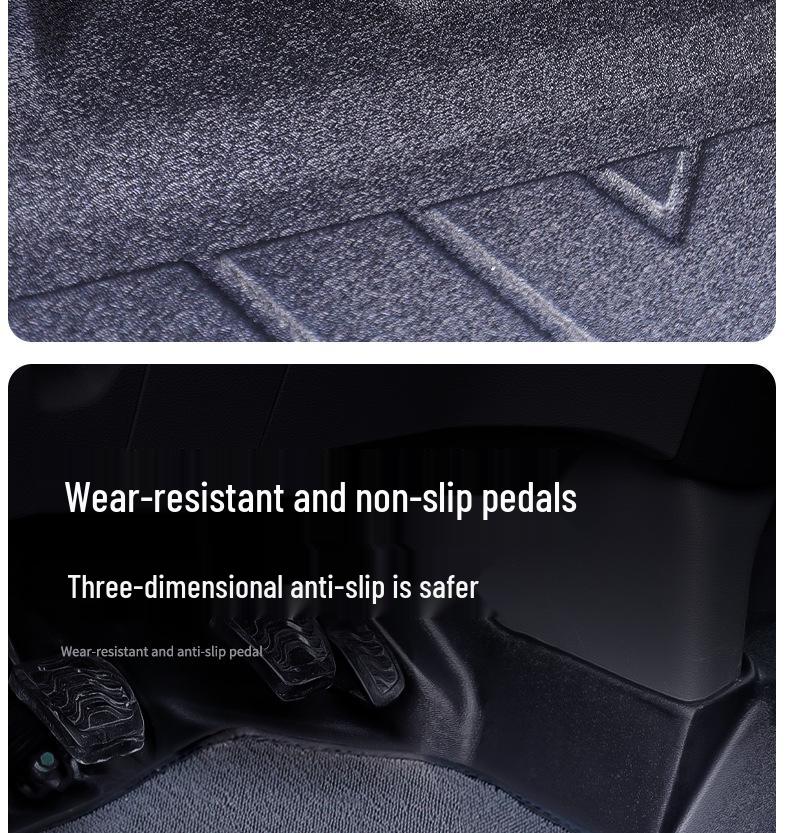 TPE Waterproof, Wear-Resistant Front Floor Mats for Foton Xiangling M1 Single-Row Flatbed Trucks