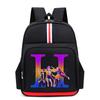 College Style Trend 26 Letter Printing Anime Cartoon Large Capacity Burden Reduction Backpack Casual Student School Bag