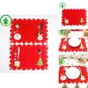 Luxurious Christmas Santa Place Mat Table Runner Mat Crafted For Holiday Cheer