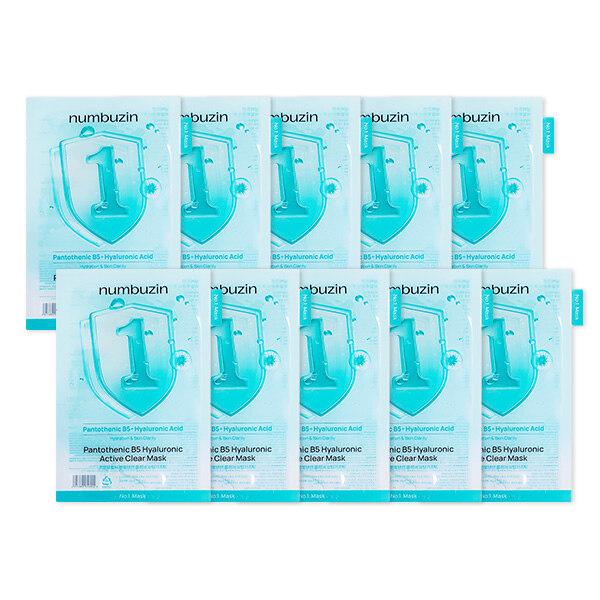 

NUMBUZIN_No. 1 Hyaluronic Pantothenic Acid Clear Soothing Gauze Pack (10 sheets)