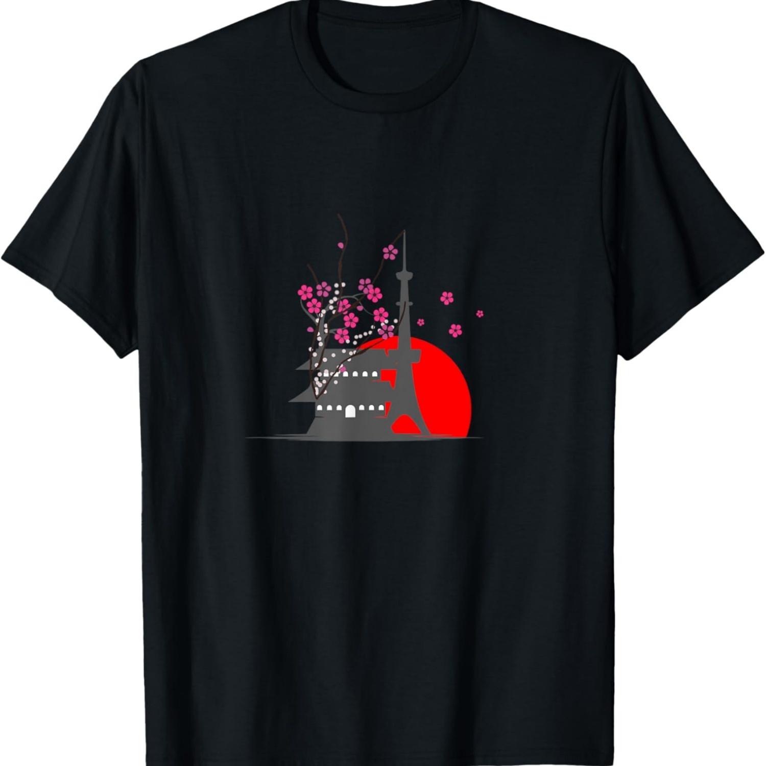 kyoto cherry blossom T-Shirt S чёрный
