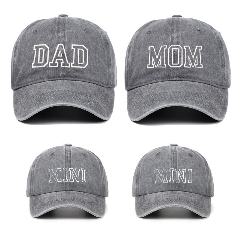 Cross-Border Embroidery Parent-Child Baseball Cap with Sun Protection