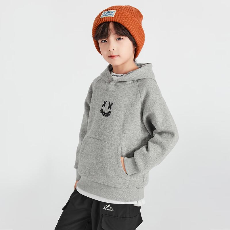Boys' Casual Fleece-Lined Hooded Sweatshirt
