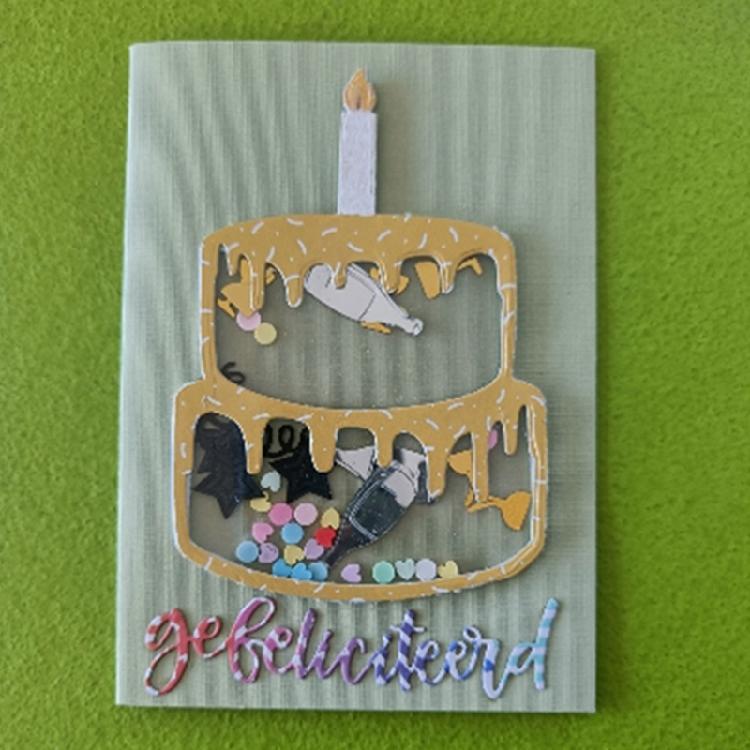Carbon Steel Cutting Die Ice Cream/2-layer Cake Metal Die Cuts Stencils Template