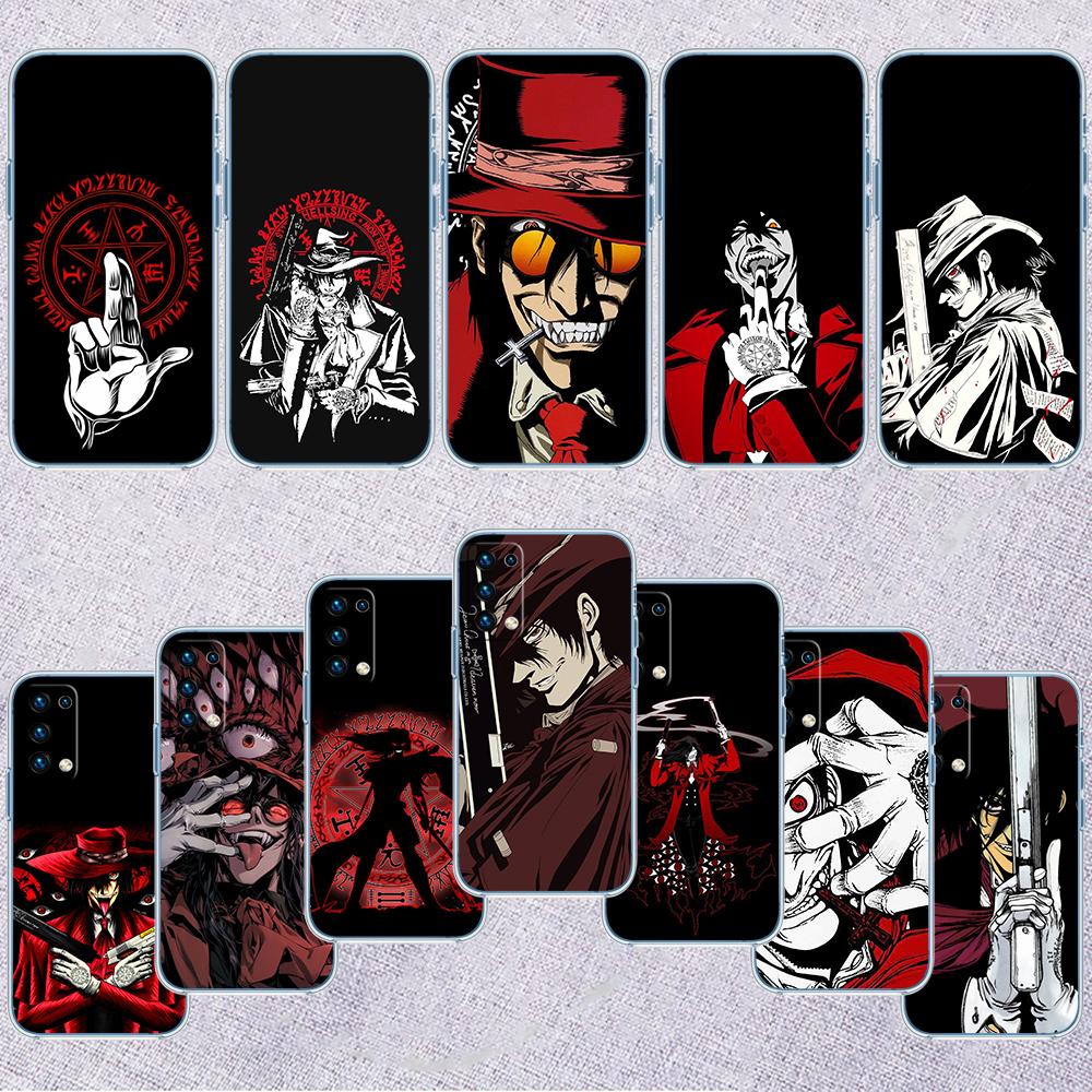 BH27 H-Hellsing Transparent Phone Case for Samsung Galaxy A04 A04S A14 A23 A34 A54 M23 M33 M52 M53