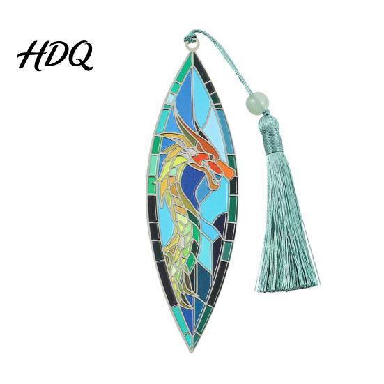 Decorative Page Marker Stained Glass Art Metal Bookmark Book with Classical Style