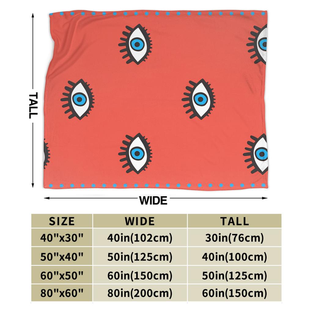 Eye Pattern Super Soft Blanket Girls Boys Plush Throw Blanket Comfortable Couch Chair Flannel Bedspread Sofa Bed Cover